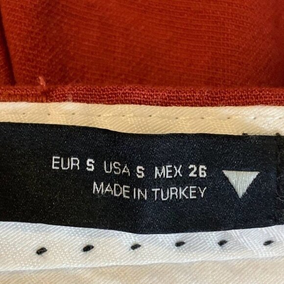 Zara Women's Flat Front Slash Pocket‎ Relaxed Wide Leg Pants Size S - Picture 7 of 11